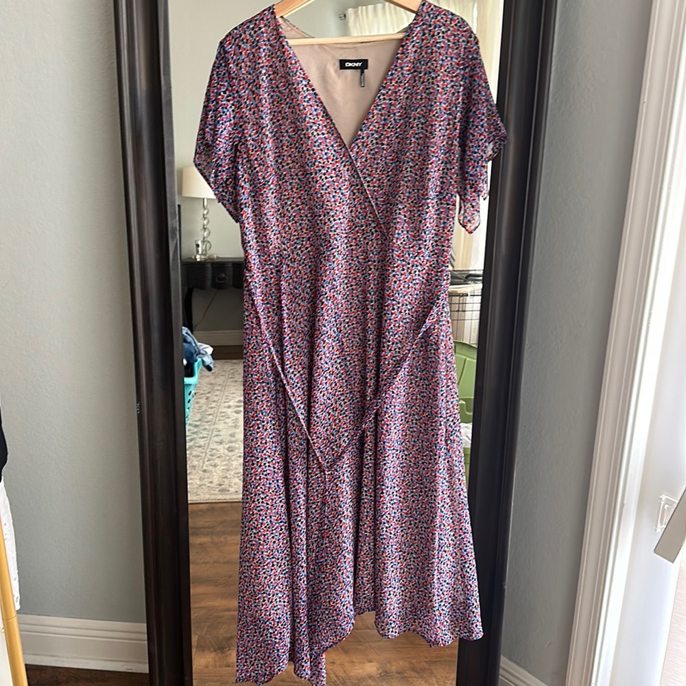Wrap and belted dkny